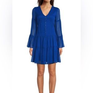 New Taylor boutique royal blue boho chic dress size 10